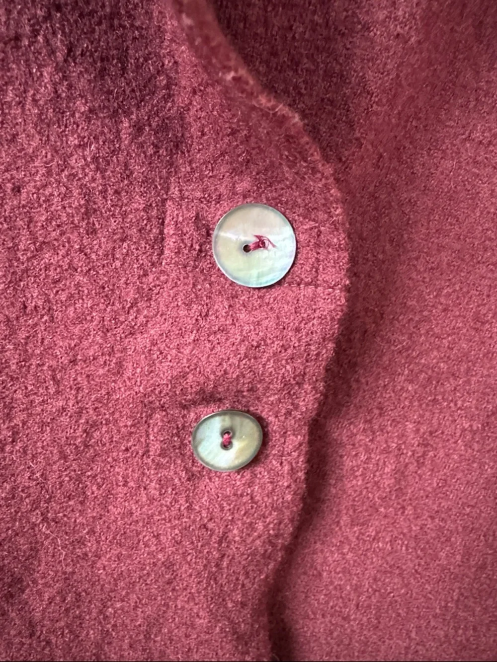 cut loose Burgundy Sleeveless Button Vest - Picture 3 of 6